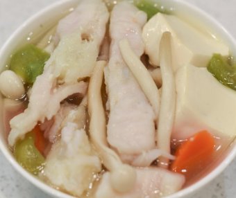 玉菇豆腐鱼骨汤